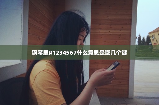 钢琴里#1234567什么意思是哪几个键