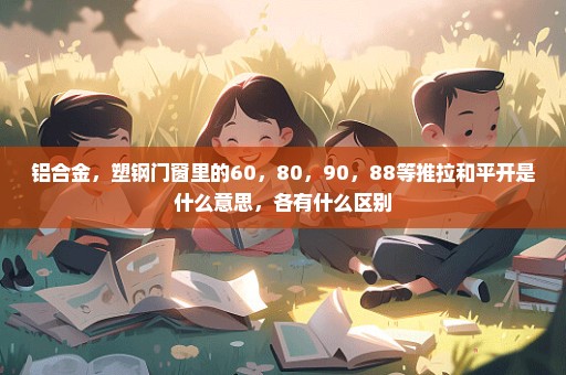 铝合金，塑钢门窗里的60，80，90，88等推拉和平开是什么意思，各有什么区别