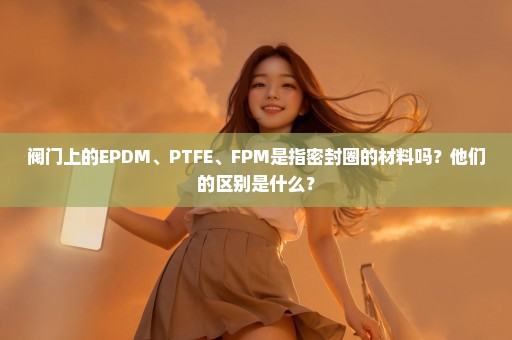 阀门上的EPDM、PTFE、FPM是指密封圈的材料吗？他们的区别是什么？