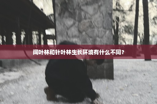 阔叶林和针叶林生长环境有什么不同？