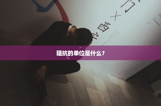 阻抗的单位是什么？