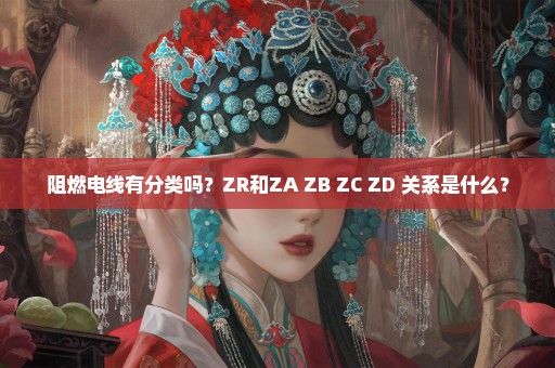 阻燃电线有分类吗？ZR和ZA ZB ZC ZD 关系是什么？