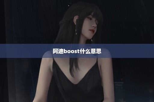 阿迪boost什么意思