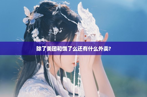 除了美团和饿了么还有什么外卖?