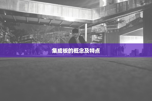 集成板的概念及特点