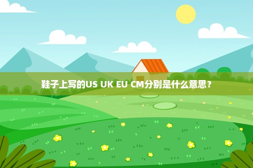 鞋子上写的US UK EU CM分别是什么意思？