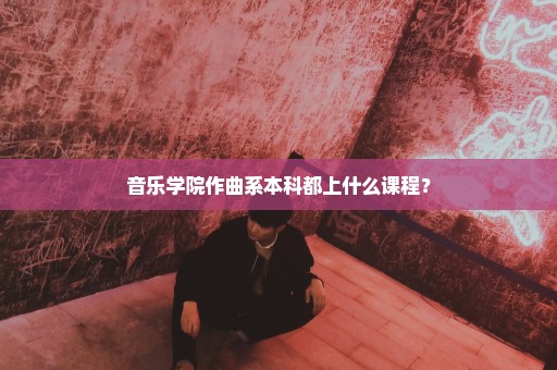 音乐学院作曲系本科都上什么课程？