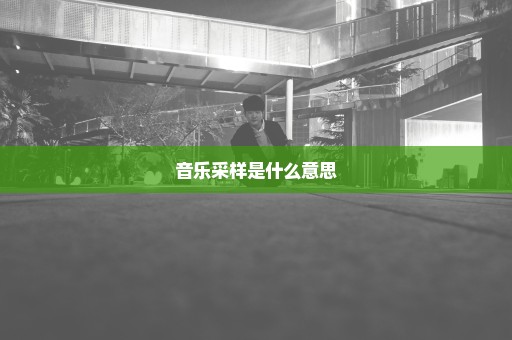 音乐采样是什么意思