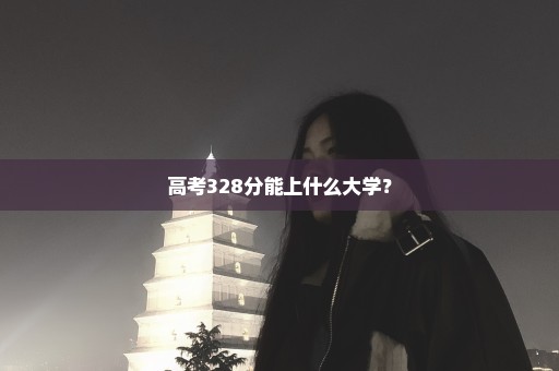 高考328分能上什么大学？