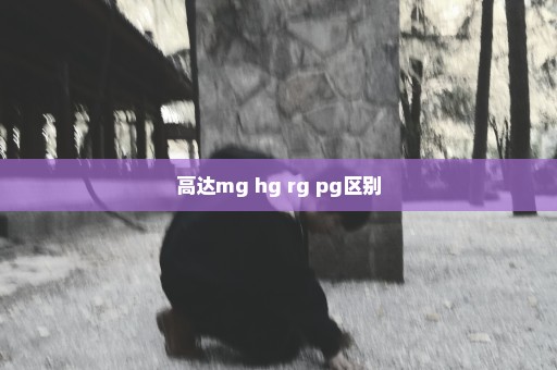 高达mg hg rg pg区别