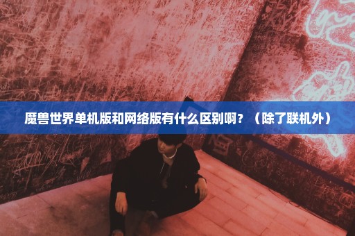 魔兽世界单机版和网络版有什么区别啊？（除了联机外）