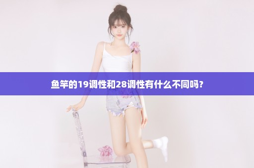 鱼竿的19调性和28调性有什么不同吗？