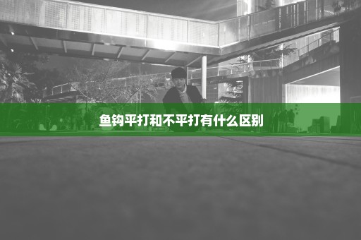 鱼钩平打和不平打有什么区别