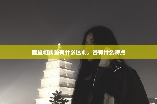 鲤鱼和鲫鱼有什么区别，各有什么特点