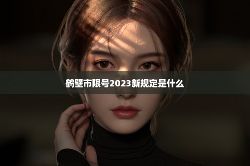 鹤壁市限号2023新规定是什么