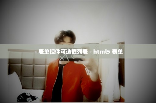  - 表单控件可选值列表 - html5 表单