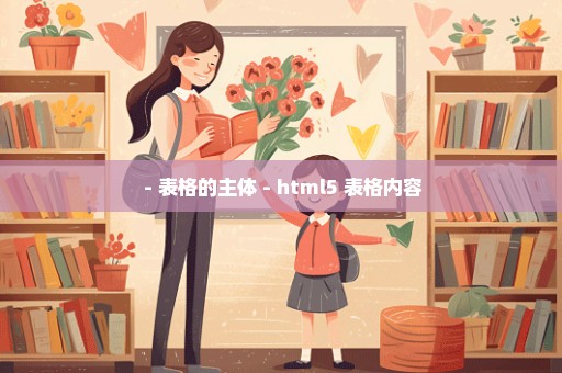  - 表格的主体 - html5 表格内容