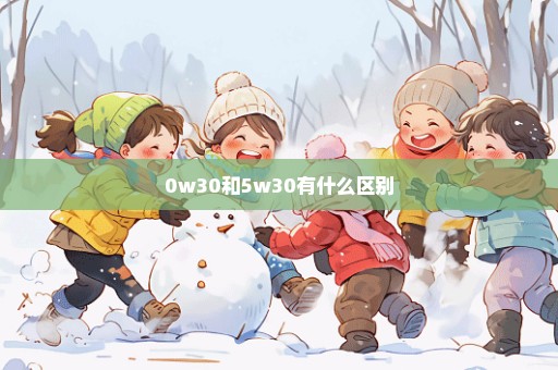 0w30和5w30有什么区别