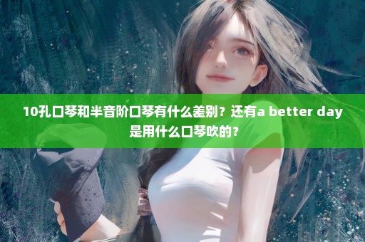 10孔口琴和半音阶口琴有什么差别？还有a better day 是用什么口琴吹的？