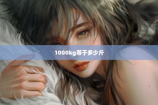 1000kg等于多少斤