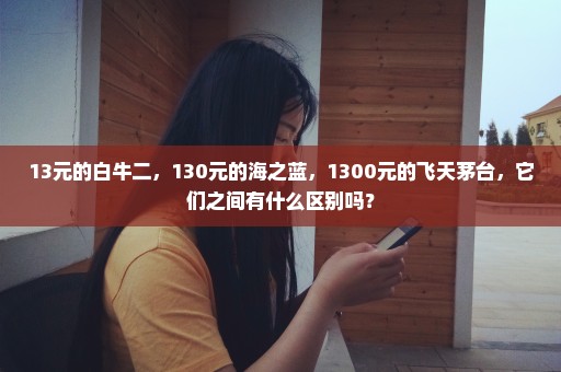 13元的白牛二，130元的海之蓝，1300元的飞天茅台，它们之间有什么区别吗？