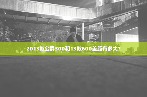 2013款公爵300和13款600差距有多大？