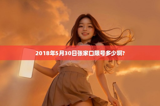 2018年5月30日张家口限号多少啊?