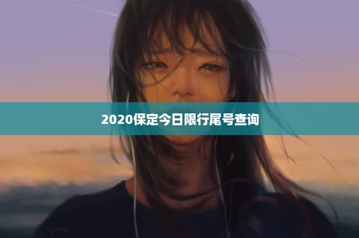 2020保定今日限行尾号查询