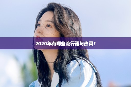 2020年有哪些流行语与热词？