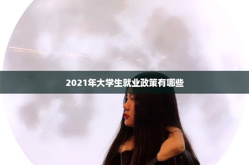 2021年大学生就业政策有哪些