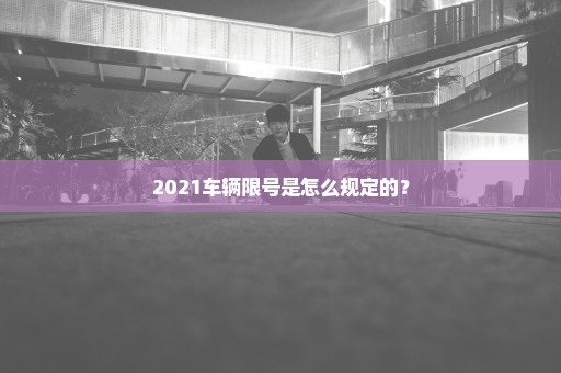 2021车辆限号是怎么规定的？