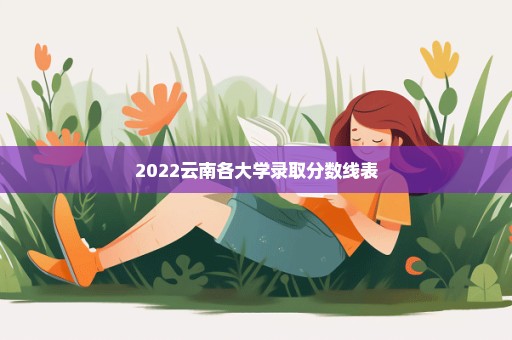 2022云南各大学录取分数线表