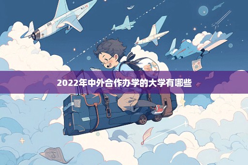 2022年中外合作办学的大学有哪些