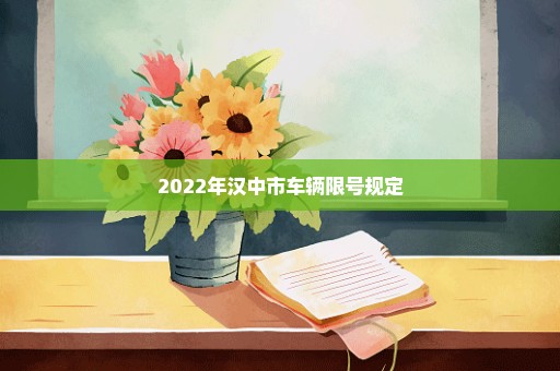 2022年汉中市车辆限号规定