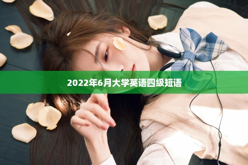 2022年6月大学英语四级短语