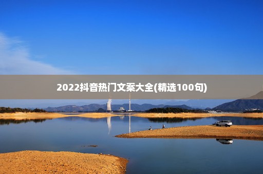 2022抖音热门文案大全(精选100句)