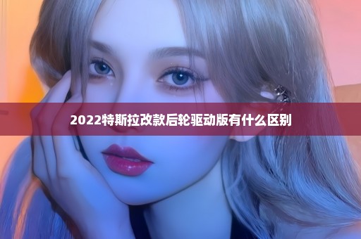 2022特斯拉改款后轮驱动版有什么区别