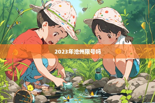 2023年沧州限号吗