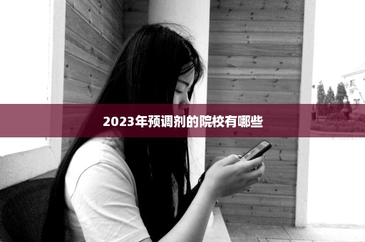 2023年预调剂的院校有哪些