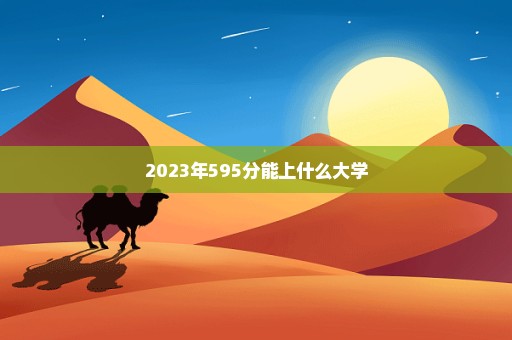 2023年595分能上什么大学