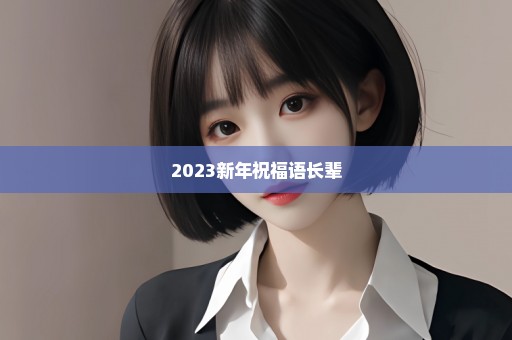 2023新年祝福语长辈