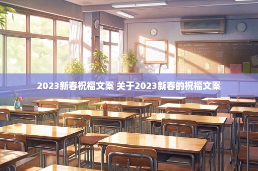 2023新春祝福文案 关于2023新春的祝福文案