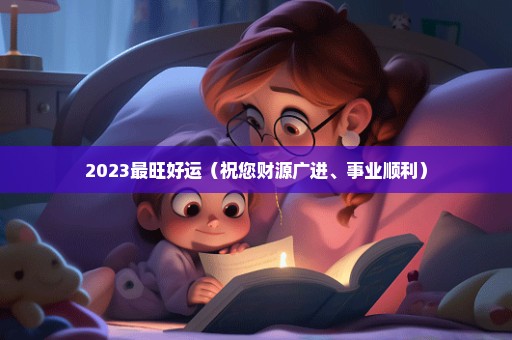 2023最旺好运（祝您财源广进、事业顺利）