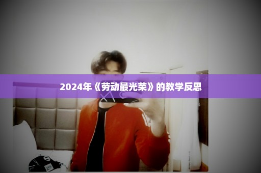 2024年《劳动最光荣》的教学反思