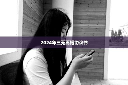 2024年三无离婚协议书