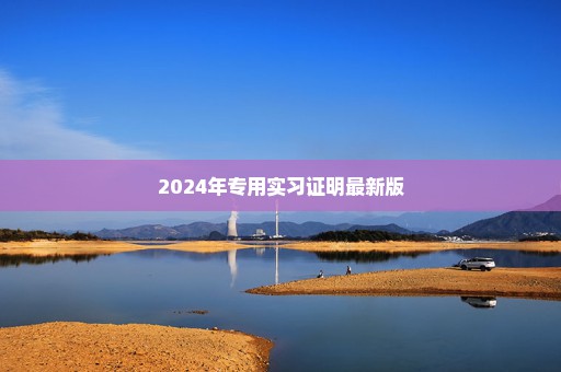 2024年专用实习证明最新版