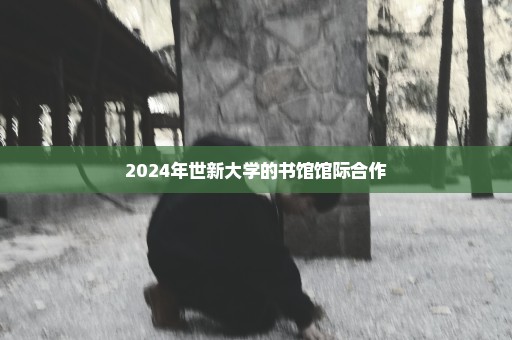 2024年世新大学的书馆馆际合作