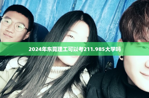 2024年东莞理工可以考211.985大学吗