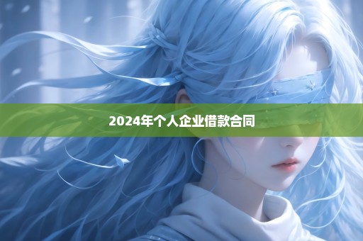 2024年个人企业借款合同