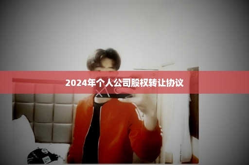 2024年个人公司股权转让协议